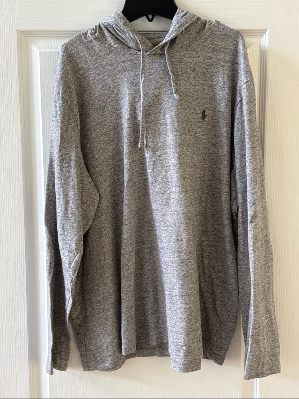 Polo by Ralph Lauren Heather Gray Hooded Long-Sleeve Shirt
